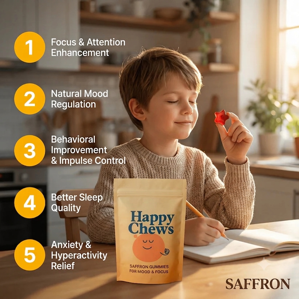 Happy Chews Saffron Gummies