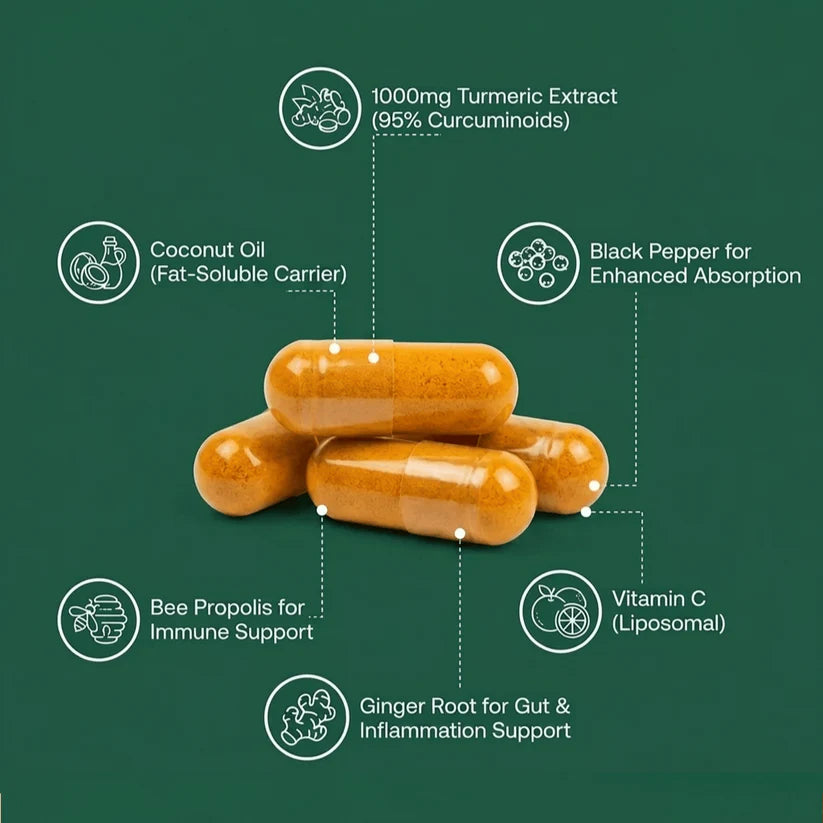 OriginRoot Curcumin Turmeric Capsules (1,000mg)