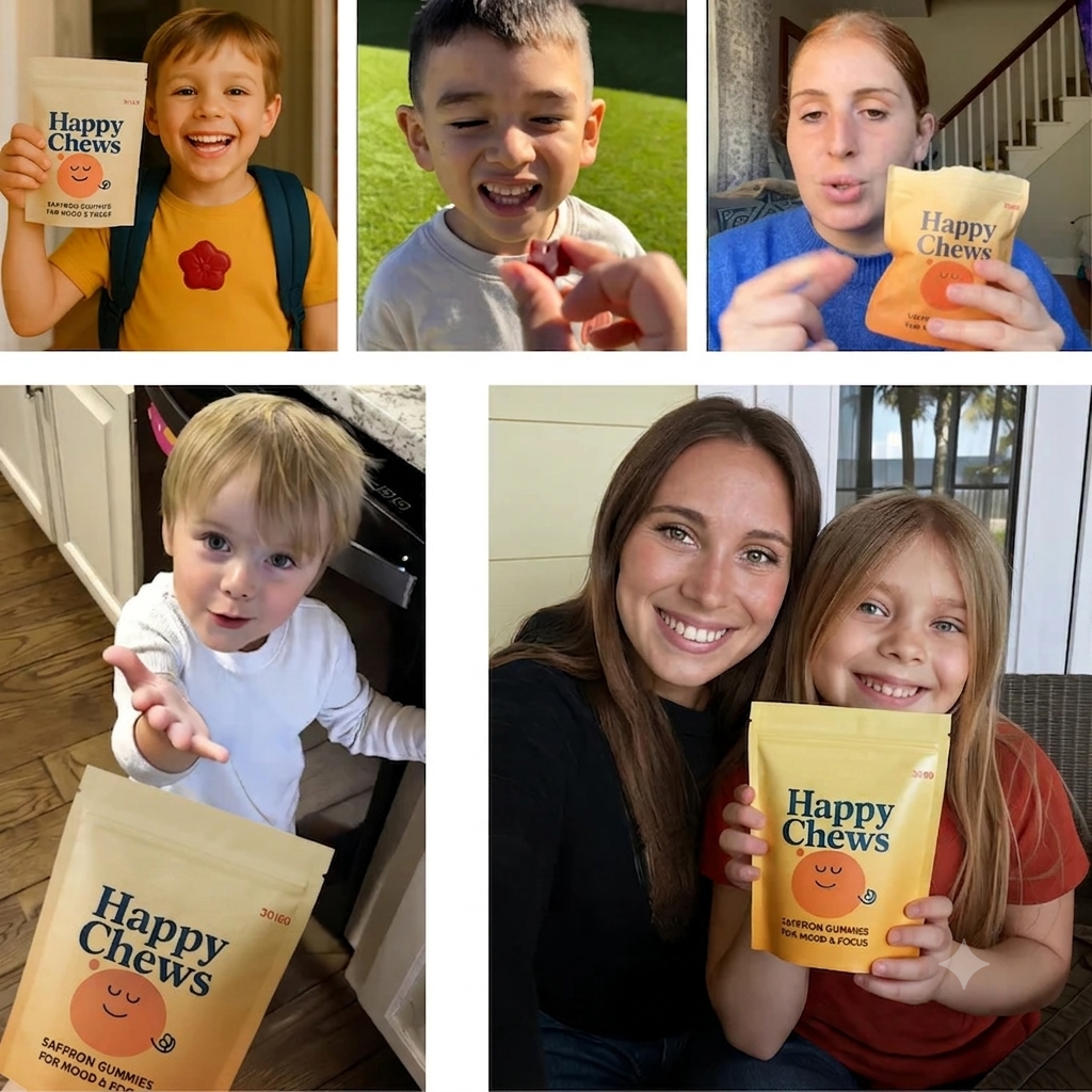 Happy Chews Saffron Gummies